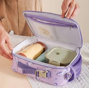 SUNVENO Kids Lunch Box Cooler Purple Unicorn